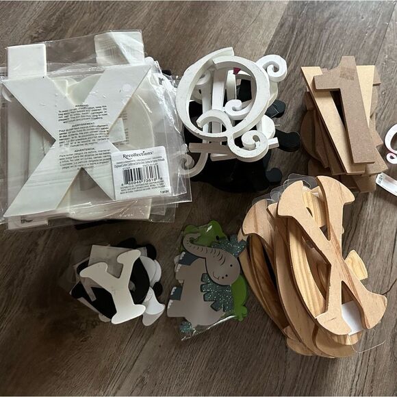 Crafter’s Mystery Bundle | 50 Wooden & Chipboard Letters & Numbers |DIY |Ashland - Picture 6 of 8